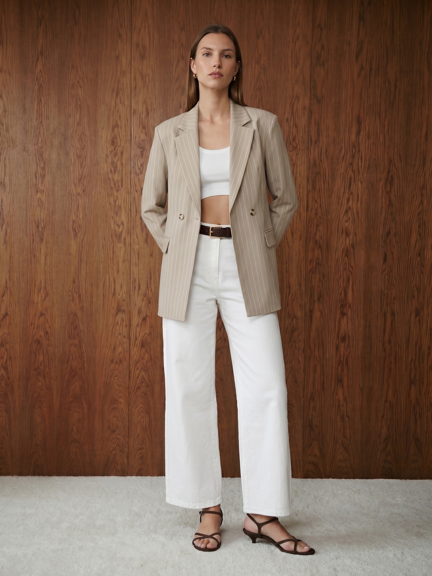60803 Yan Düğme Detaylı Blazer
