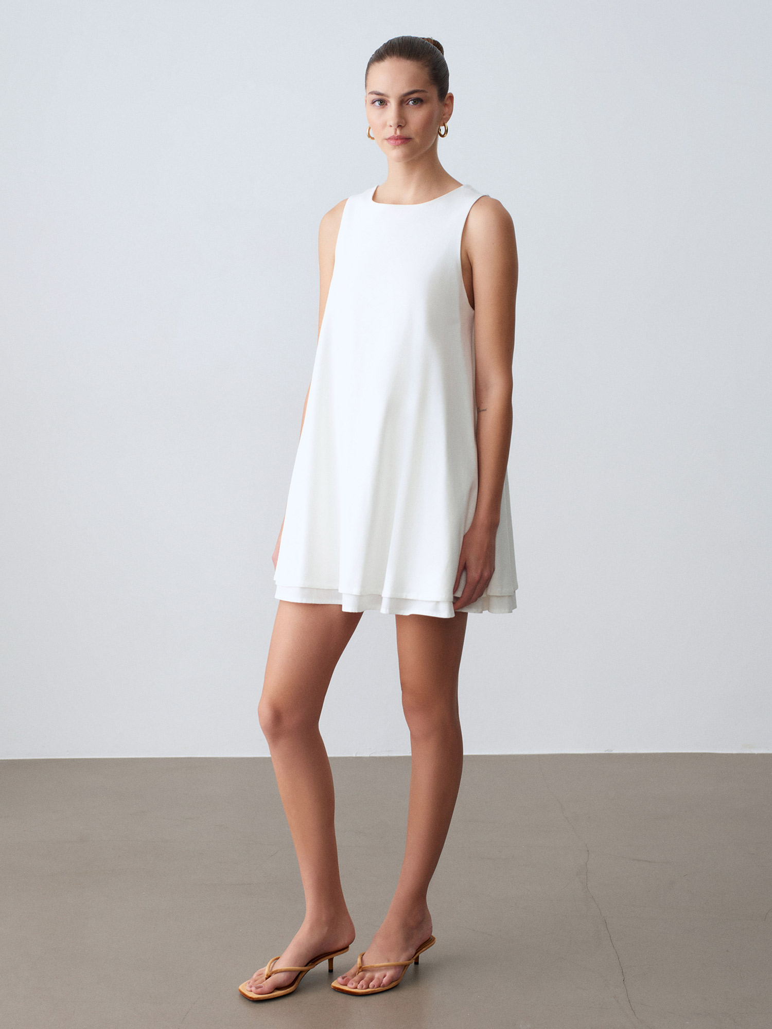 91500 %100 Pamuk Mini Elbise