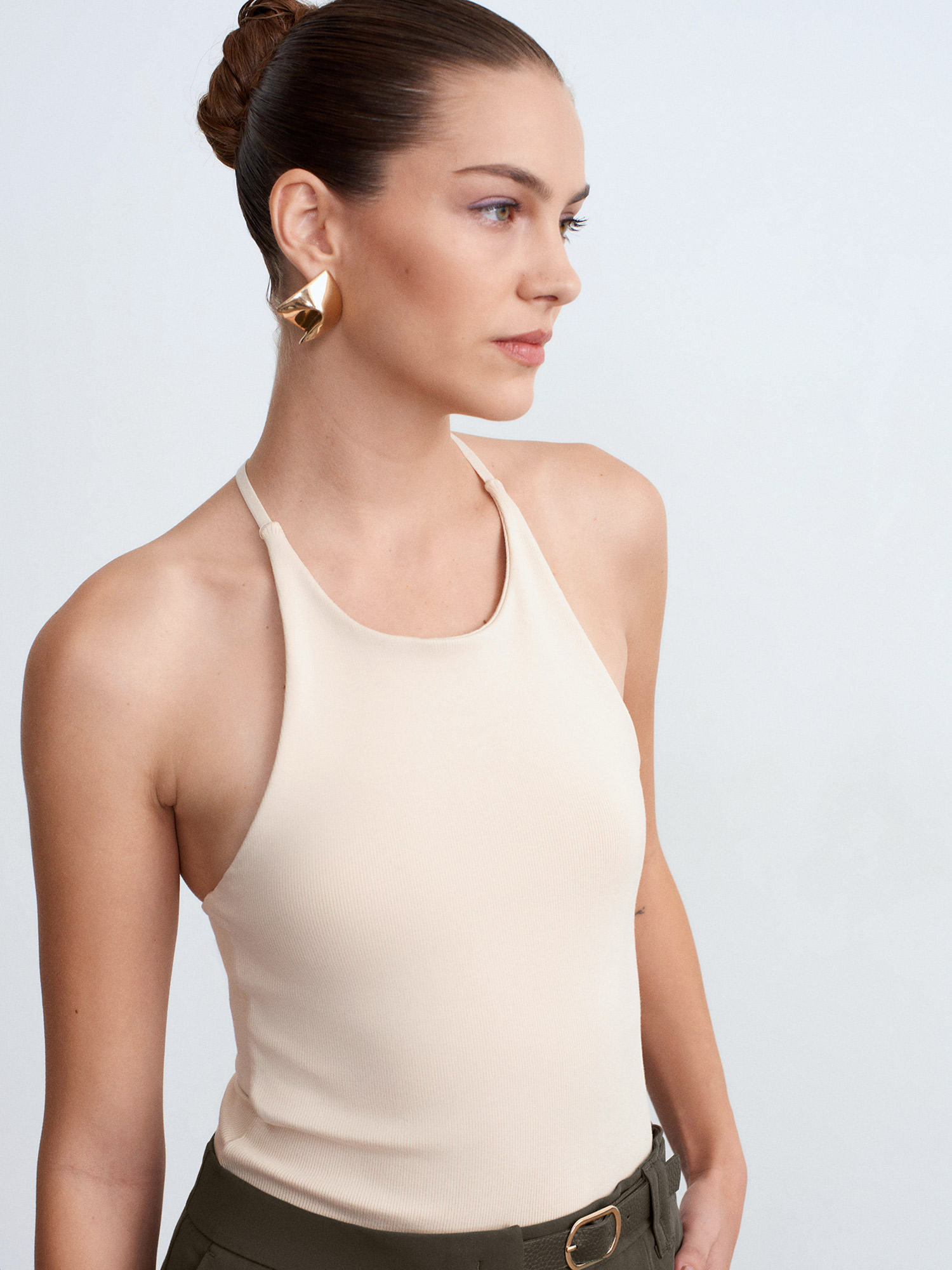 21051 Halter Yaka Askılı Top
