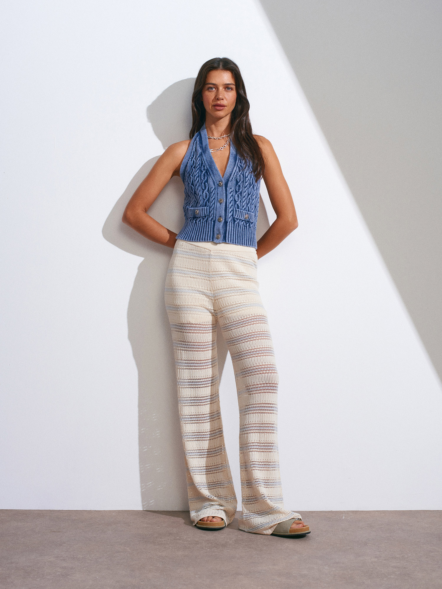 70162 Ajurlu Triko Pantolon